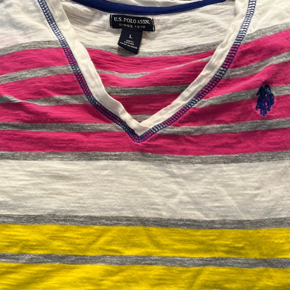 Girls size large US Polo Assn shirt sleeves shirt